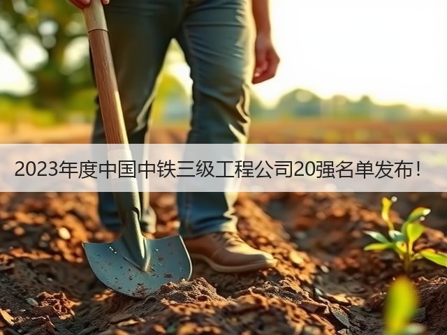 2023年度中国中铁三级工程公司20强名单发布!(图1) 2023年度中国中铁三级工程公司20强名单发布!(图1)