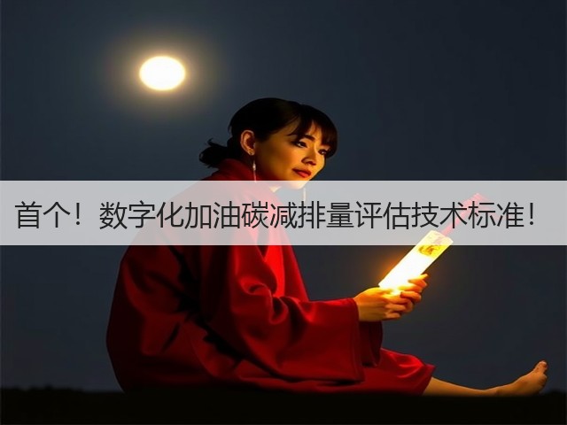 首个！数字化加油碳减排量评估技术标准！(图1)