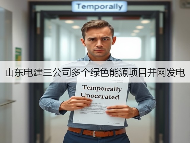 山东电建三公司多个绿色能源项目并网发电(图1)