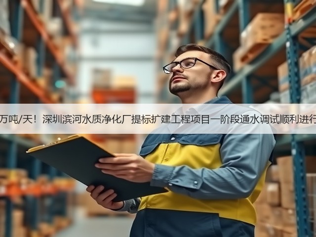 50万吨/天！深圳滨河水质净化厂提标扩建工程项目一阶段通水调试顺利进行！(图1)