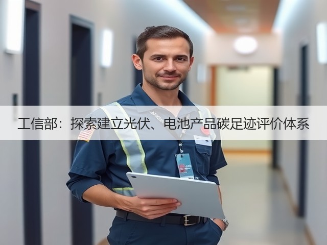 工信部：探索建立光伏、电池产品碳足迹评价体系(图2)