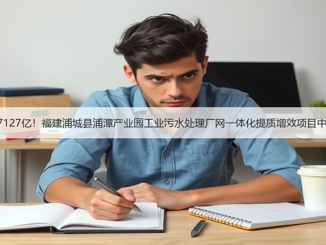 1.7127亿！福建浦城县浦潭产业园工业污水处理厂网一体化提质增效项目中标(图3)