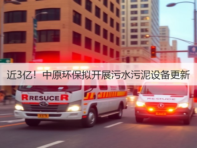 近3亿!中原环保拟开展污水污泥设备更新(图2) 近3亿!中原环保拟开展污水污泥设备更新(图2)