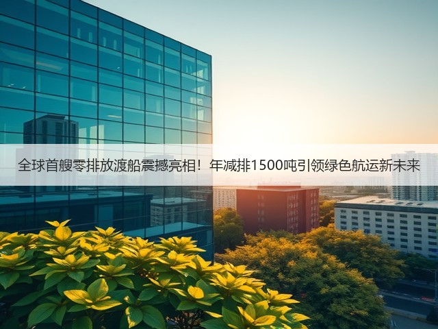 全球首艘零排放渡船震撼亮相！年减排1500吨引领绿色航运新未来(图2)