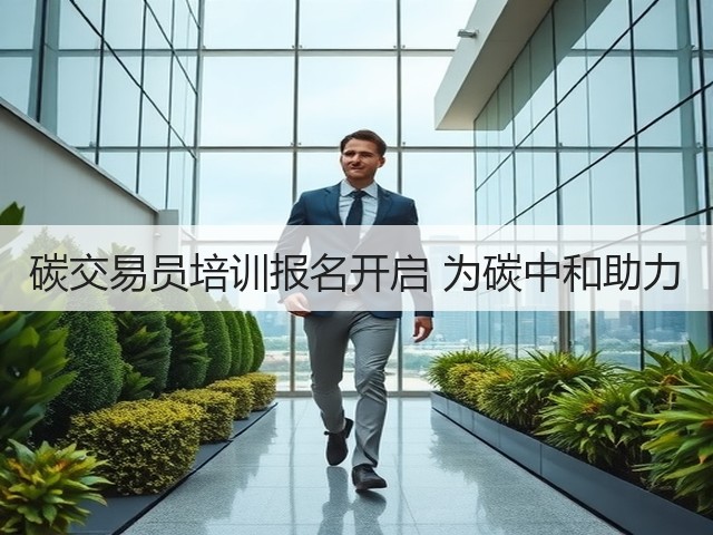 碳交易员培训报名开启 为碳中和助力(图2)