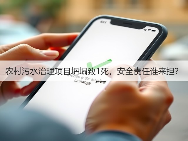 农村污水治理项目坍塌致1死，安全责任谁来担？(图3)