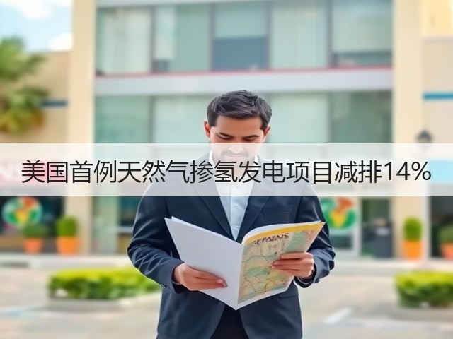 美国首例天然气掺氢发电项目减排14%(图1)