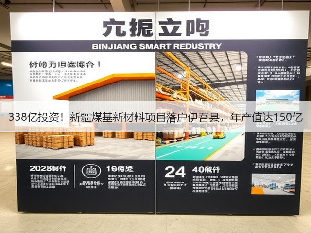 338亿投资！新疆煤基新材料项目落户伊吾县，年产值达150亿(图1)