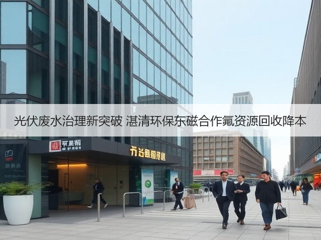 光伏废水治理新突破 湛清环保东磁合作氟资源回收降本(图1)