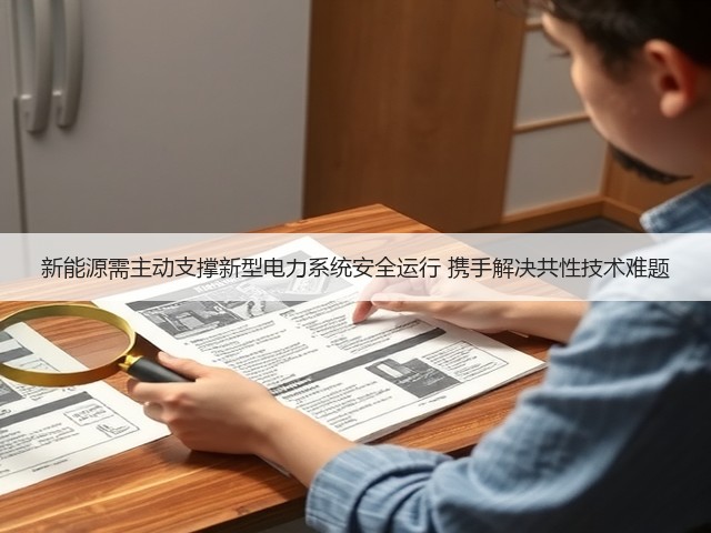 新能源需主动支撑新型电力系统安全运行 携手解决共性技术难题(图3)