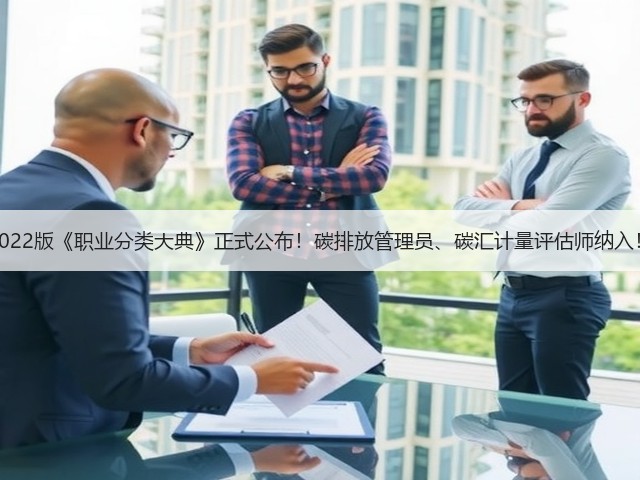 2022版《职业分类大典》正式公布！碳排放管理员、碳汇计量评估师纳入！(图1)