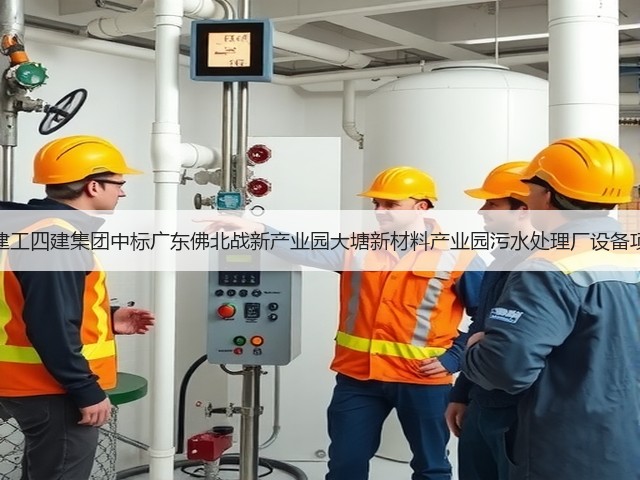 上海建工四建集团中标广东佛北战新产业园大塘新材料产业园污水处理厂设备项目！(图1)