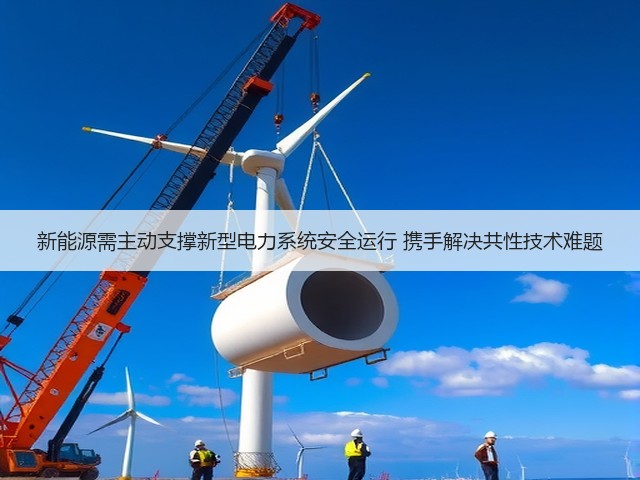 新能源需主动支撑新型电力系统安全运行 携手解决共性技术难题(图1)