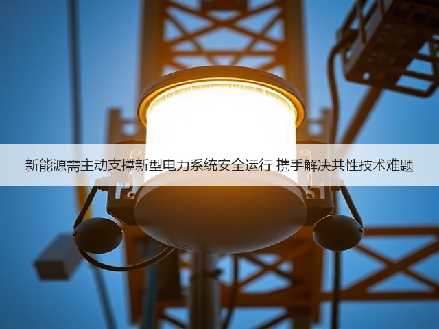新能源需主动支撑新型电力系统安全运行 携手解决共性技术难题(图2)
