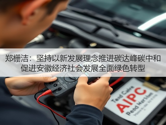 郑栅洁：坚持以新发展理念推进碳达峰碳中和 促进安徽经济社会发展全面绿色转型(图2)