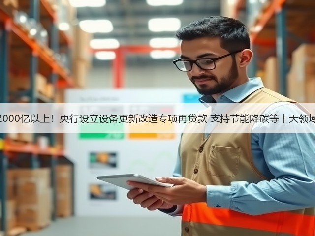 2000亿以上！央行设立设备更新改造专项再贷款 支持节能降碳等十大领域(图2)