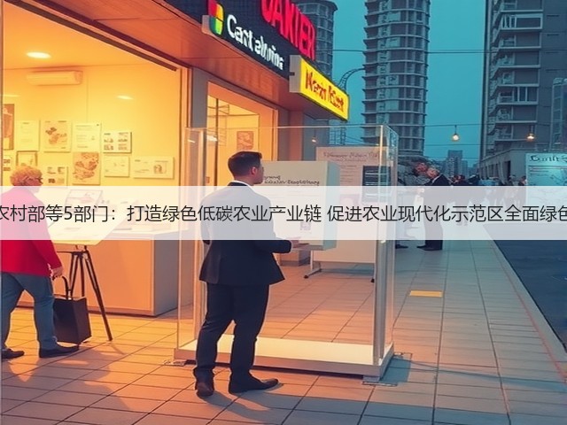 农业农村部等5部门:打造绿色低碳农业产业链 促进农业现代化示范区全面绿色转型(图2) 农业农村部等5部门:打造绿色低碳农业产业链 促进农业现代化示范区全面绿色转型(图2)