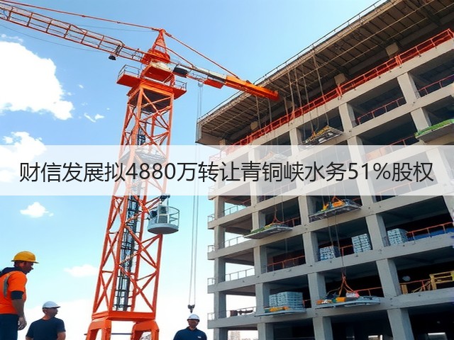 财信发展拟4880万转让青铜峡水务51%股权(图3)