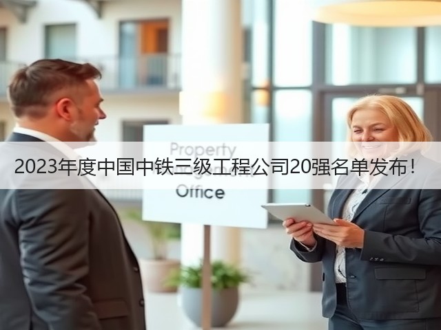 2023年度中国中铁三级工程公司20强名单发布!(图2) 2023年度中国中铁三级工程公司20强名单发布!(图2)