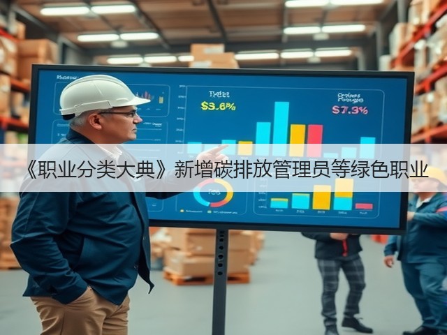 《职业分类大典》新增碳排放管理员等绿色职业(图1)