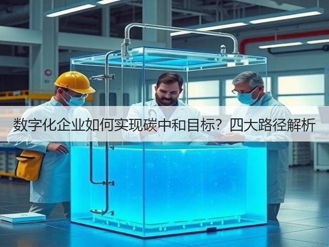 数字化企业如何实现碳中和目标？四大路径解析(图2)