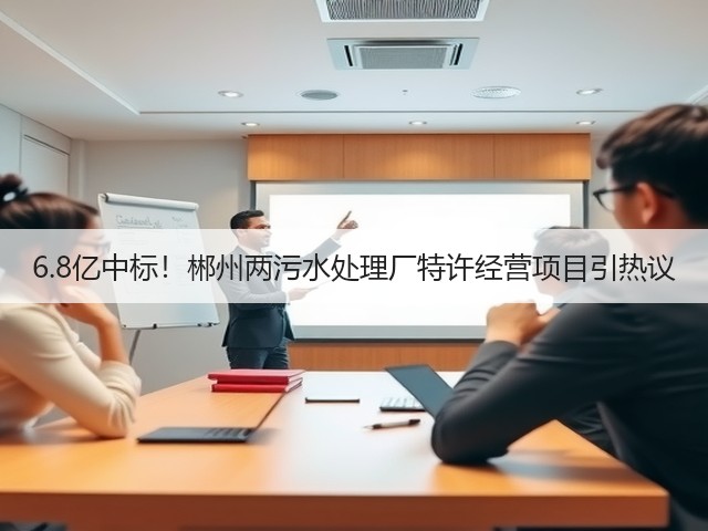 6.8亿中标！郴州两污水处理厂特许经营项目引热议(图2)