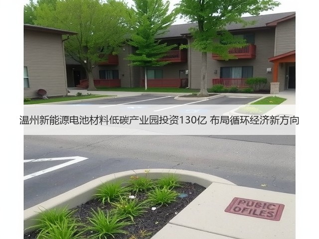 温州新能源电池材料低碳产业园投资130亿 布局循环经济新方向(图3) 温州新能源电池材料低碳产业园投资130亿 布局循环经济新方向(图3)