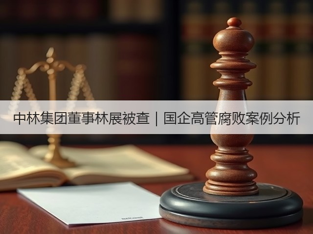 中林集团董事林展被查|国企高管腐败案例分析(图1) 中林集团董事林展被查|国企高管腐败案例分析(图1)