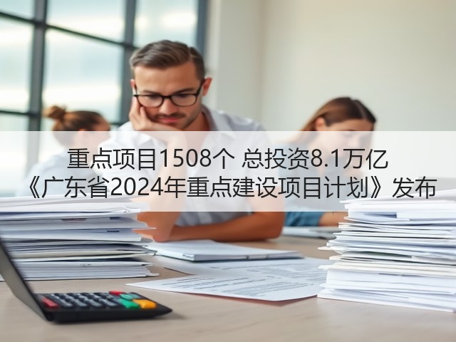 重点项目1508个 总投资8.1万亿 《广东省2024年重点建设项目计划》发布(图2) 重点项目1508个 总投资8.1万亿 《广东省2024年重点建设项目计划》发布(图2)