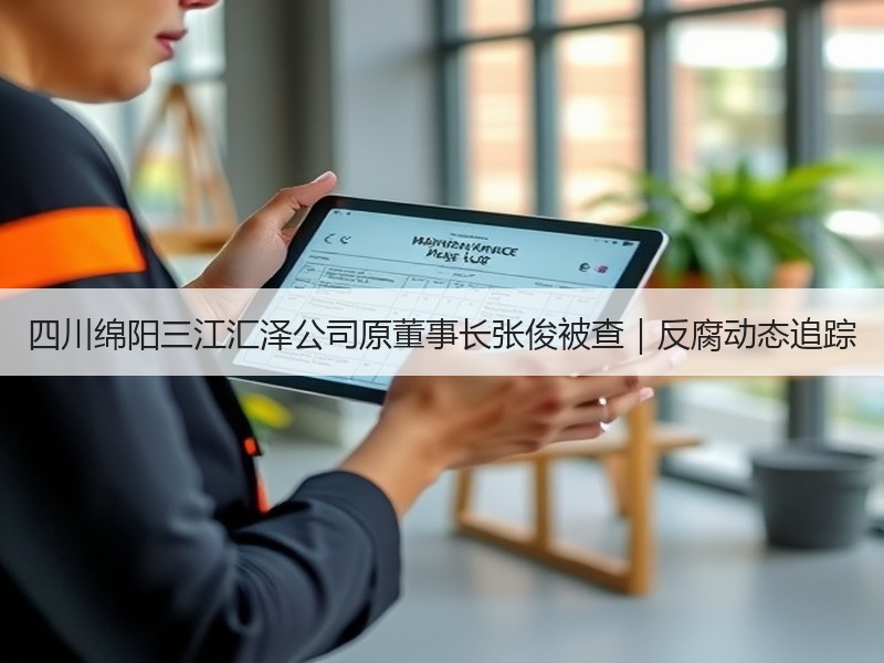 四川绵阳三江汇泽公司原董事长张俊被查|反腐动态追踪 四川绵阳三江汇泽公司原董事长张俊被查|反腐动态追踪