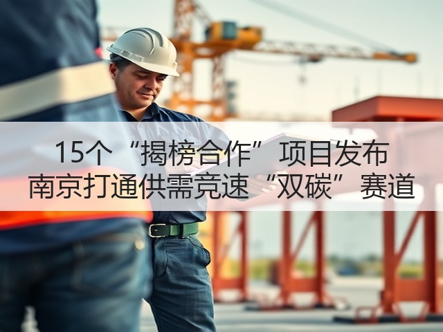 15个“揭榜合作”项目发布 南京打通供需竞速“双碳”赛道(图2) 15个“揭榜合作”项目发布 南京打通供需竞速“双碳”赛道(图2)