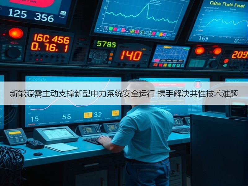 新能源需主动支撑新型电力系统安全运行 携手解决共性技术难题