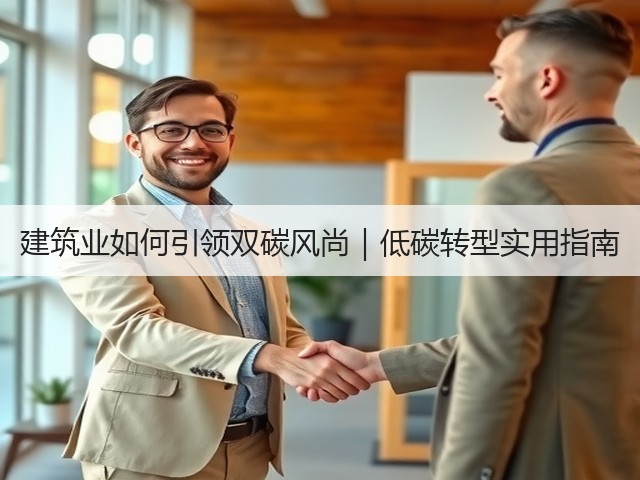 建筑业如何引领双碳风尚|低碳转型实用指南(图2) 建筑业如何引领双碳风尚|低碳转型实用指南(图2)