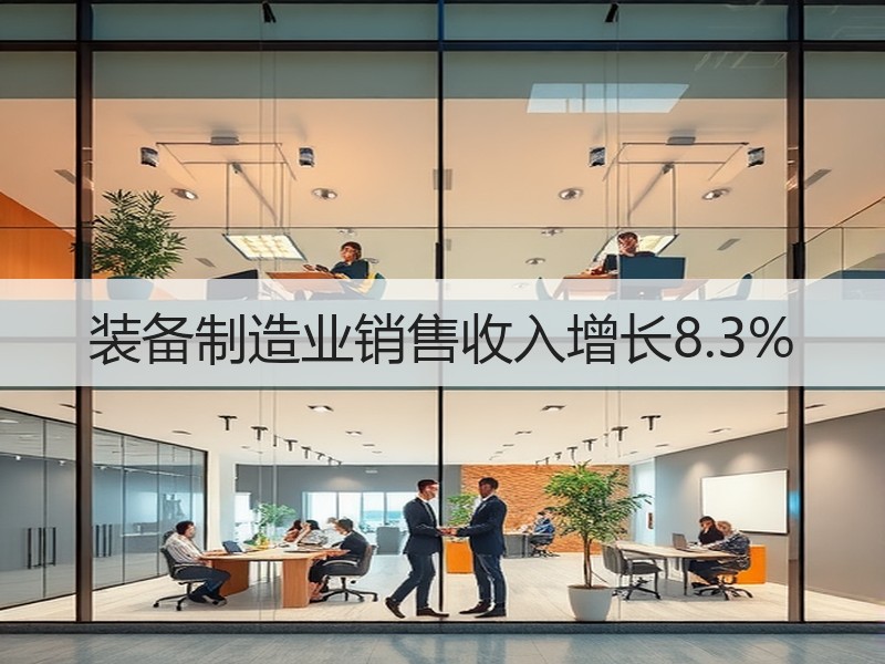 装备制造业销售收入增长8.3%