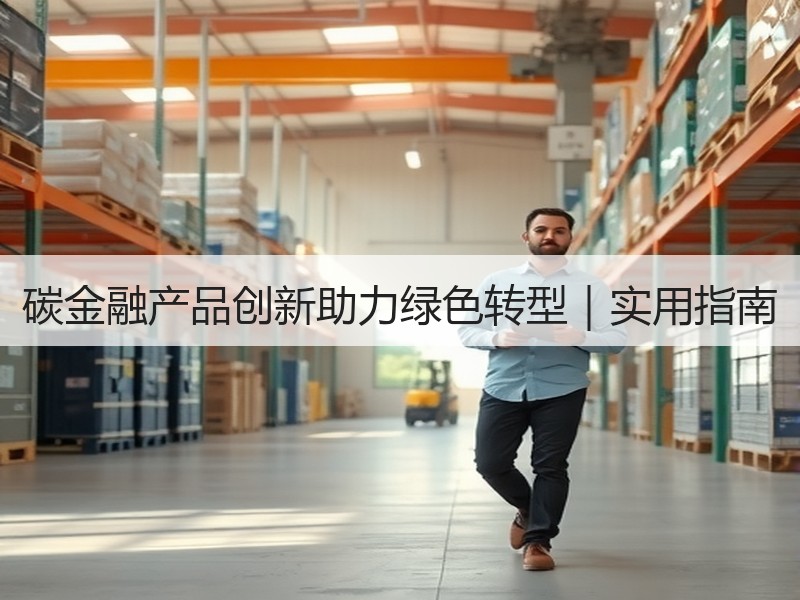 碳金融产品创新助力绿色转型｜实用指南
