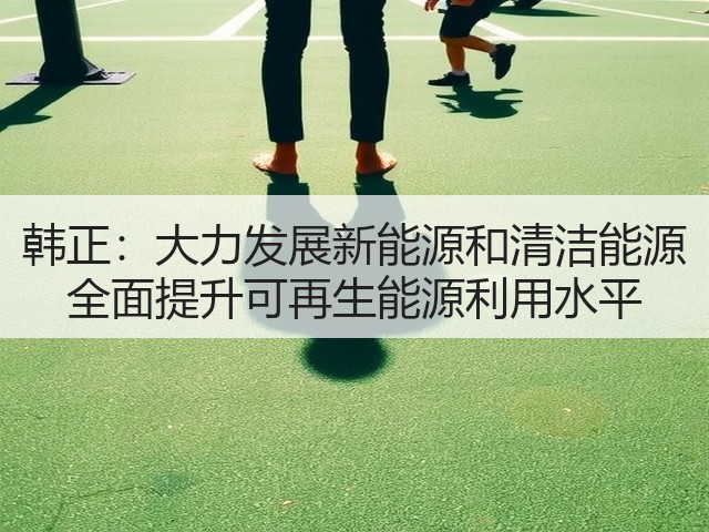 韩正:大力发展新能源和清洁能源 全面提升可再生能源利用水平(图2) 韩正:大力发展新能源和清洁能源 全面提升可再生能源利用水平(图2)