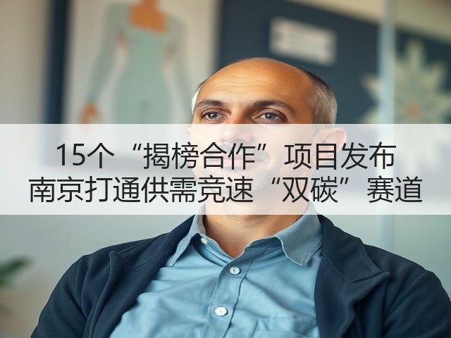 15个“揭榜合作”项目发布 南京打通供需竞速“双碳”赛道(图1) 15个“揭榜合作”项目发布 南京打通供需竞速“双碳”赛道(图1)