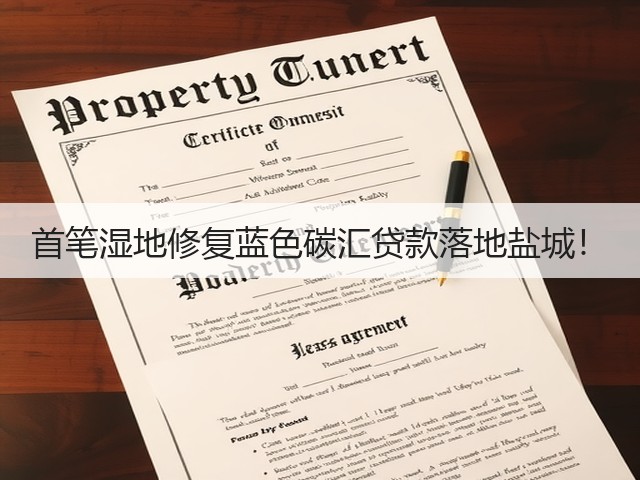 首笔湿地修复蓝色碳汇贷款落地盐城!(图2) 首笔湿地修复蓝色碳汇贷款落地盐城!(图2)