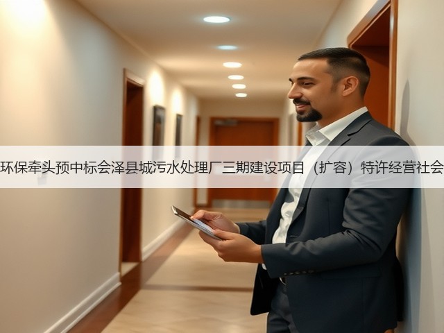 天津创业环保牵头预中标会泽县城污水处理厂三期建设项目(扩容)特许经营社会投资人!(图2) 天津创业环保牵头预中标会泽县城污水处理厂三期建设项目(扩容)特许经营社会投资人!(图2)