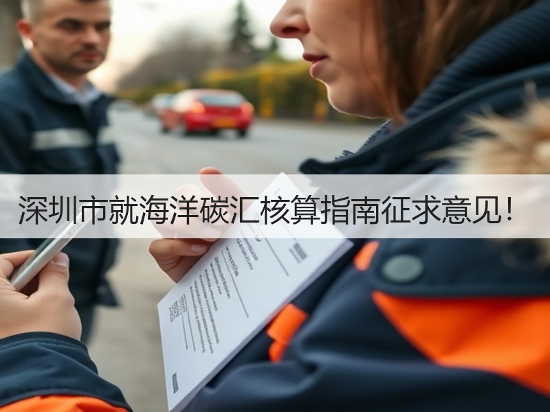 深圳市就海洋碳汇核算指南征求意见! 深圳市就海洋碳汇核算指南征求意见!