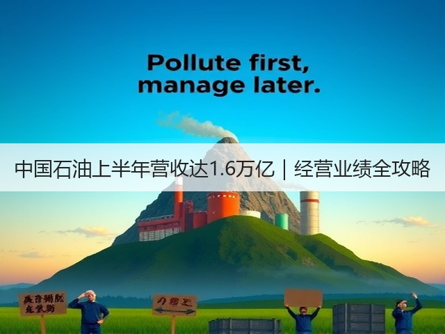 中国石油上半年营收达1.6万亿｜经营业绩全攻略(图1)