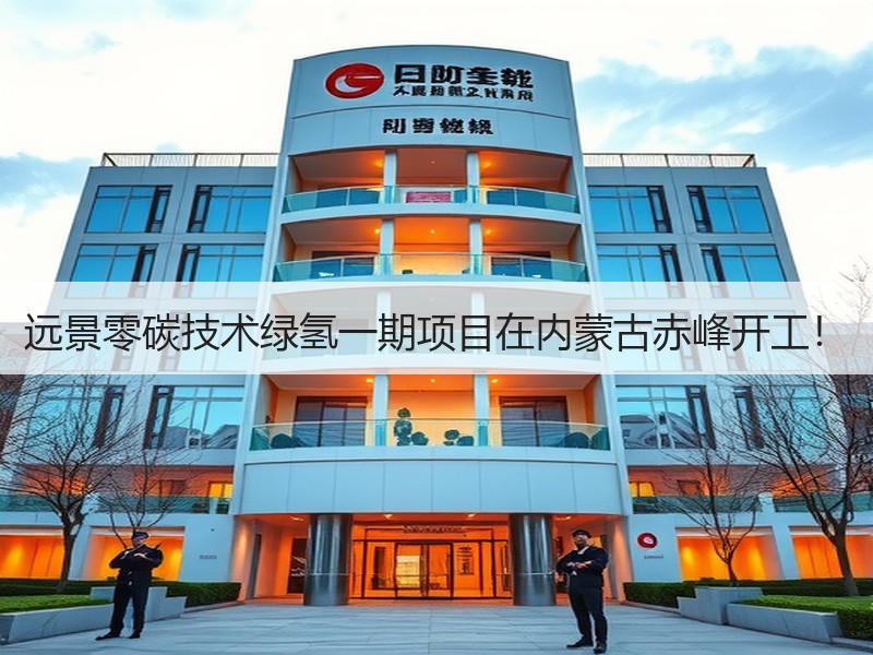 远景零碳技术绿氢一期项目在内蒙古赤峰开工！
