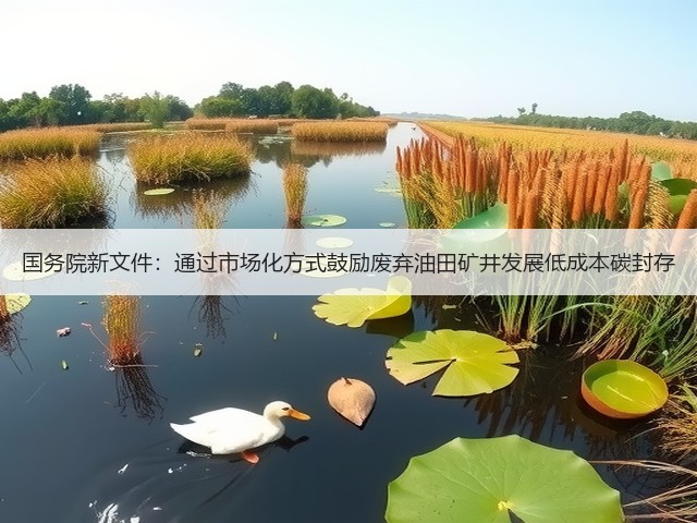 国务院新文件:通过市场化方式鼓励废弃油田矿井发展低成本碳封存(图2) 国务院新文件:通过市场化方式鼓励废弃油田矿井发展低成本碳封存(图2)