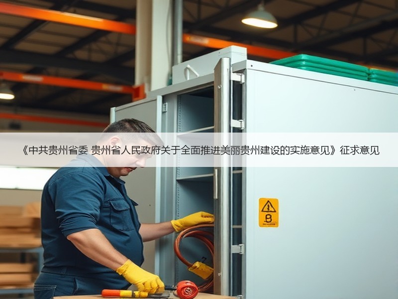 《中共贵州省委 贵州省人民政府关于全面推进美丽贵州建设的实施意见》征求意见