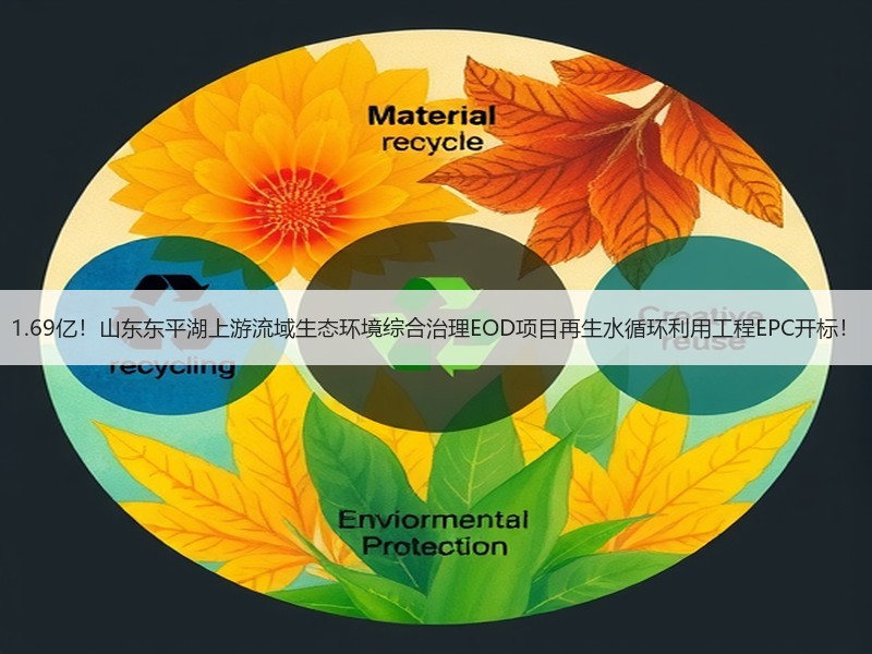 1.69亿！山东东平湖上游流域生态环境综合治理EOD项目再生水循环利用工程EPC开标！