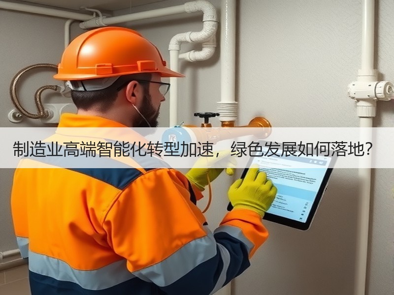 制造业高端智能化转型加速,绿色发展如何落地? 制造业高端智能化转型加速,绿色发展如何落地?