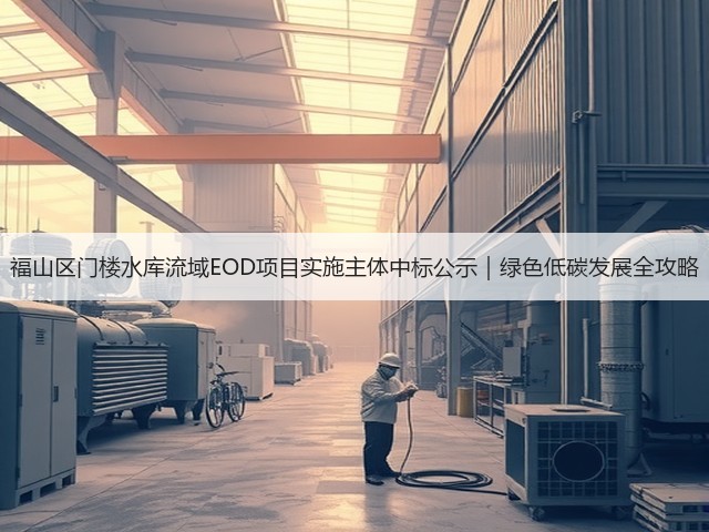 福山区门楼水库流域EOD项目实施主体中标公示｜绿色低碳发展全攻略(图1)