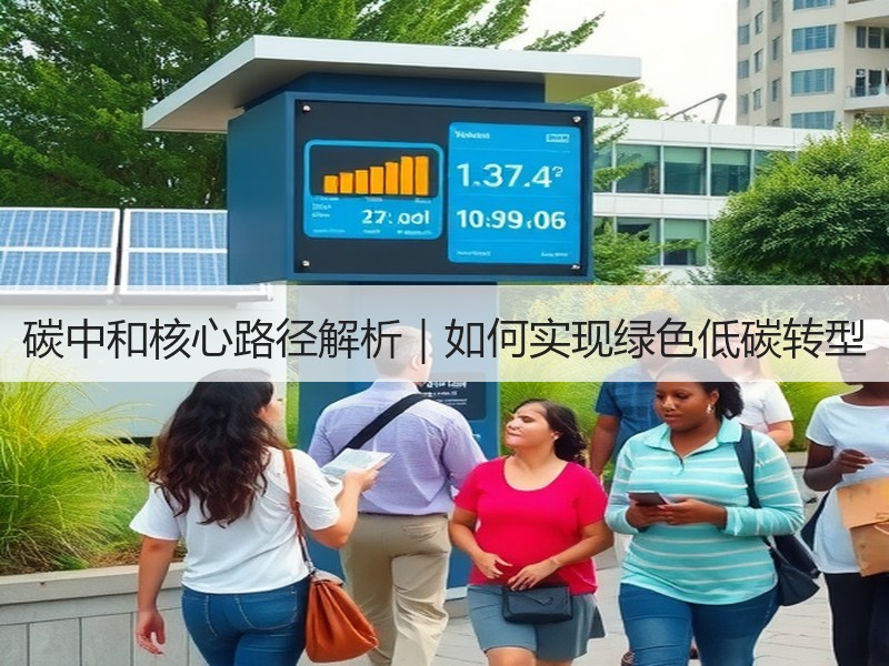 碳中和核心路径解析｜如何实现绿色低碳转型