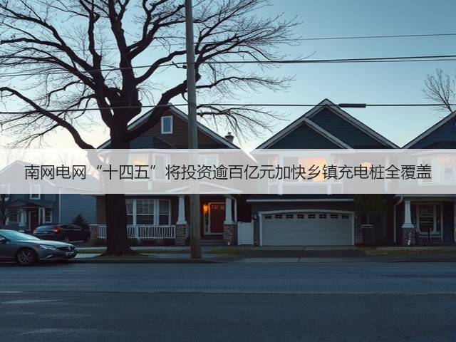 南网电网“十四五”将投资逾百亿元加快乡镇充电桩全覆盖(图1) 南网电网“十四五”将投资逾百亿元加快乡镇充电桩全覆盖(图1)