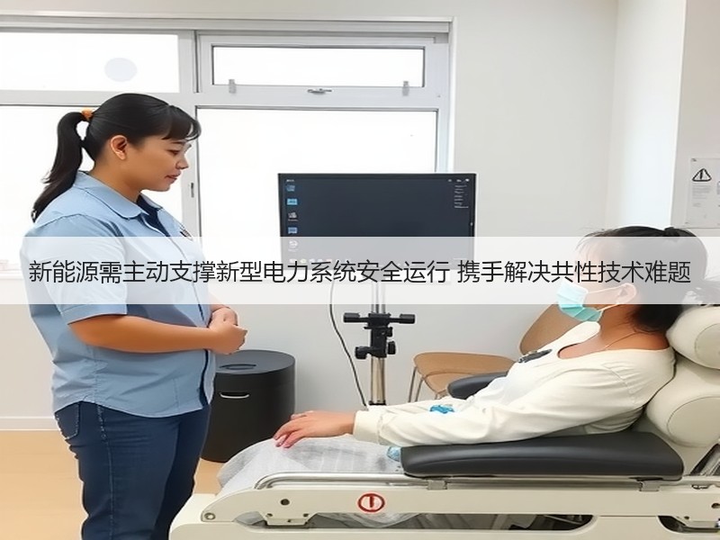 新能源需主动支撑新型电力系统安全运行 携手解决共性技术难题